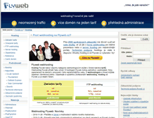 Tablet Screenshot of flyweb.cz